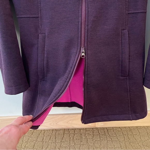 Athleta Fleece Long Zip Hoodie Jacket - Perfect for Spring! - Picture 7 of 16